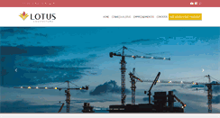 Desktop Screenshot of construtoralotus.com.br